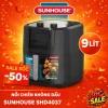 Nồi chiên không dầu Sunhouse 9L SHD4.089 - Cảm ứng, 8 chế độ, đèn quan sát, giá 1,5 triệu