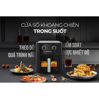 Nồi chiên không dầu Sunhouse SHD4.030 6.5L 1.750W Rapid Air - Giá giảm 1.399.000
