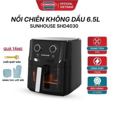 Nồi Chiên Không Dầu Sunhouse SHD4.030 6.5L - Bảo Hành 12 Tháng, Giá 1.079.000₫ Nồi Chiên Không Dầu Sunhouse SHD4.030 6.5L - Bảo Hành 12 Tháng, Giá 1.079.000₫