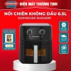 Nồi chiên không dầu Sunhouse SHD4.030 6.5L cửa kính - BH 12 tháng, kèm sách công thức & chổi quét dầu