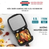 Nồi chiên không dầu Sunhouse SHD4.030 6.5L cửa kính - BH 12 tháng, kèm sách công thức & chổi quét dầu 6