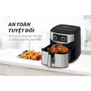 Nồi chiên không dầu Sunhouse SHD4.035 9L chiên nướng lượng lớn, giá 1.08 triệu 8