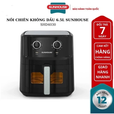 Nồi chiên không dầu Sunhouse SHD4.038 10.5L, SHD4.035/4.037 9L, SHD4.030 6.5L – Bảo hành 12 tháng, Giá 1.12 triệu 4
