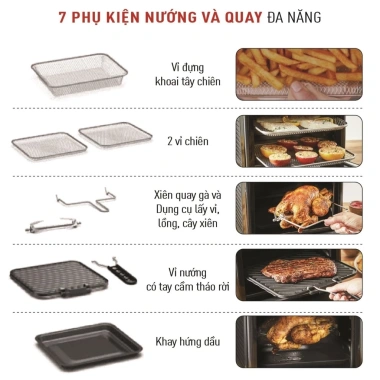 Nồi chiên không dầu Tefal 9 trong 1 Easy Fry Oven & Grill FW501.815 - 3.931.000đ 5