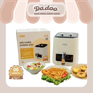 Nồi chiên không dầu TOBE 6 lít – Giá ưu đãi 690.000đ, bảo hành 6 tháng