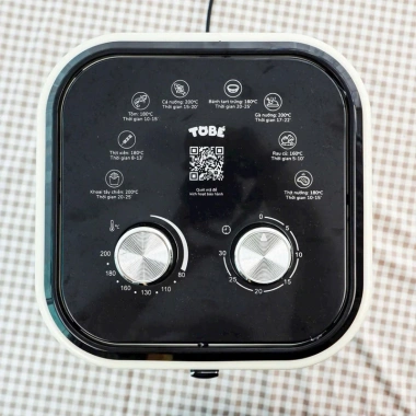 Nồi chiên không dầu Tobe 6L - 580k giảm giá, chiên giòn, sức mạnh 1.500W, tiết kiệm dầu
