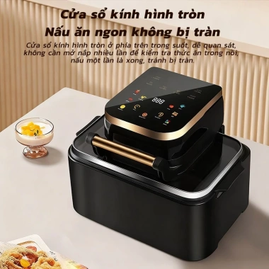 Nồi Chiên Không Khí Đa Năng, Lò Nướng Hai Lớp Bánh Trứng Gà Rán Khoai Lang, Công Suất Lớn, BH 2 Năm - 1,399,900 VNĐ