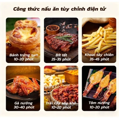 Nồi Chiên Không Khí Đa Năng, Lò Nướng Hai Lớp Bánh Trứng Gà Rán Khoai Lang, Công Suất Lớn, BH 2 Năm - 1,399,900 VNĐ
