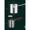 Nồi chiên ngập dầu 1.200ml inox 304 dùng bếp từ - chiên khoai tây, trụng bún, luộc trứng, giá 69.000 VND 9