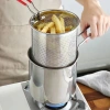 Nồi chiên ngập dầu 1.200ml inox 304 dùng bếp từ - chiên khoai tây, trụng bún, luộc trứng, giá 69.000 VND 10