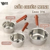 Nồi Chiên Ngập Dầu Mini Inox 316 - Nhiều Dung Tích, Dùng Bếp Từ & Gas, Cách Nhiệt BoxHome