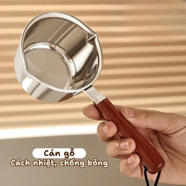 Nồi Chiên Ngập Dầu Mini Inox 316 - Nhiều Dung Tích, Dùng Bếp Từ & Gas, Cách Nhiệt BoxHome