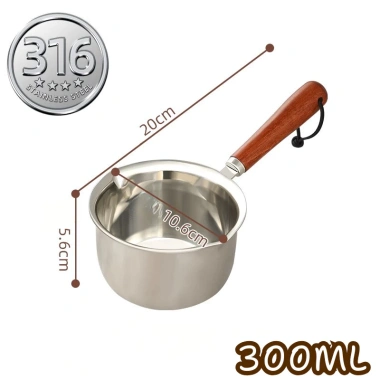 Nồi Chiên Ngập Dầu Mini Inox 316 - Nhiều Dung Tích, Dùng Bếp Từ & Gas, Cách Nhiệt BoxHome