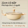 Nồi chống dính vân đá y tế 20-24cm, tay cầm chống nóng, nắp kính, dùng cho mọi bếp - 229.000 VND 10