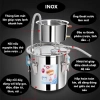 Nồi Chưng Cất Đa Năng Inox Mini 22L kèm Máy Bơm Chưng Cất Tinh Dầu, Nấu Rượu, Giá chỉ 1,375,000₫