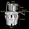 Nồi Chưng Cất Đa Năng Inox Mini 22L kèm Máy Bơm Chưng Cất Tinh Dầu, Nấu Rượu, Giá chỉ 1,375,000₫ 7