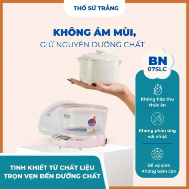 Nồi chưng yến cao cấp BN-07SLC 0.7L 100W - hầm chè, nấu nhẹ, bảo hành 24 tháng, giá ưu đãi 721,548₫