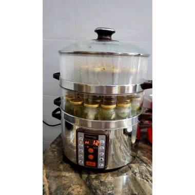 Nồi Chưng Yến Điện Inox 4 Tầng - Nồi Hấp Thực Phẩm Siêu Tiện Lợi, Giá 2.9 Triệu Giảm Giá 3