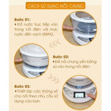 Nồi Chưng Yến Homepro 700ml Cao Cấp 7M - Hàng Chính Hãng Giá Ưu Đãi 599k