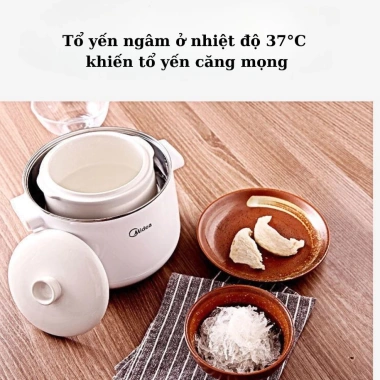 Nồi Chưng Yến Midea MI-MYFPower302 - Thiết Kế Sang Trọng, 2 Lớp Chống Bỏng, Chưng Yến và Nấu Cháo, 1.455.000 VND 7