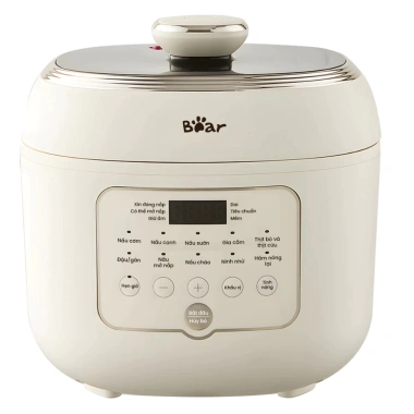 Nồi cơm áp suất Bear YLB-A50P1 5L 10 công thức hẹn giờ 24h 2 lòng nồi 1,490,000₫