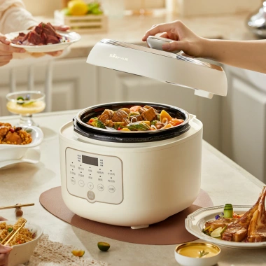 Nồi cơm áp suất Bear YLB-A50P1 5L 10 công thức hẹn giờ 24h 2 lòng nồi 1,490,000₫