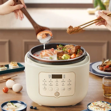Nồi cơm áp suất Bear YLB-A50P1 5L 10 công thức hẹn giờ 24h 2 lòng nồi 1,490,000₫