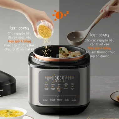 Nồi cơm áp suất Joyoung JHPC-5.100 900W đa năng 5L - Giá chỉ 2.39 triệu, giảm 640k 6