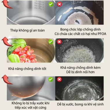Nồi cơm cảm ứng KAW 400W giảm đường đa năng 8 chế độ nấu - Bảo hành 12 tháng 7 Nồi cơm cảm ứng KAW 400W giảm đường đa năng 8 chế độ nấu - Bảo hành 12 tháng 7