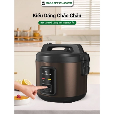 Nồi Cơm Điện 1,8L SMARTCHOICE SCG-RC18BR - Ceramic Chống Dính, Cơm Dẻo, Chín Nhanh, Giá 889.000₫