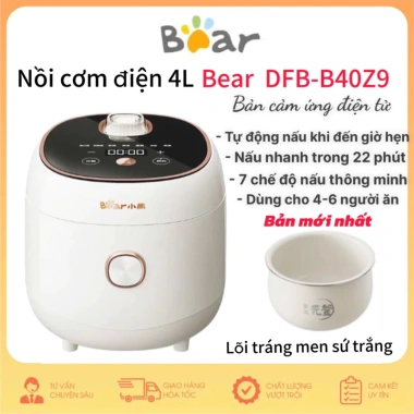 Nồi cơm điện Bear DFB-B40Z9 4L 800W cảm ứng, bảo hành 18 tháng - 1,150,000₫