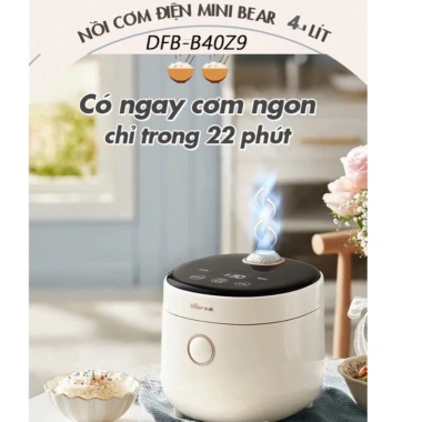 Nồi cơm điện Bear DFB-B40Z9 4L 800W cảm ứng, bảo hành 18 tháng - 1,150,000₫