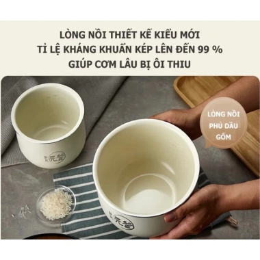 Nồi cơm điện Bear DFB-T16Q5 1.6L - Lòng sứ lõi mới 2.025, giảm giá 659.000₫
