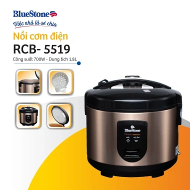 Nồi Cơm Điện Bluestone RCB-5.519 1.8L 700W - Bảo Hành 2 Năm, Giá 749.000₫ 2 Nồi Cơm Điện Bluestone RCB-5.519 1.8L 700W - Bảo Hành 2 Năm, Giá 749.000₫ 2