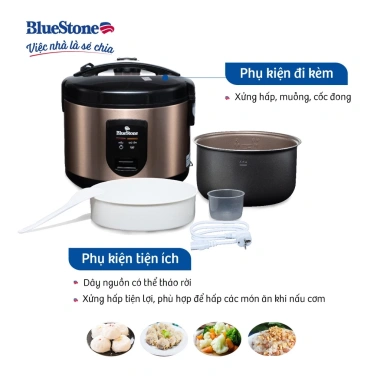 Nồi Cơm Điện Bluestone RCB-5.519 1.8L 700W - Bảo Hành 2 Năm, Giá 749.000₫