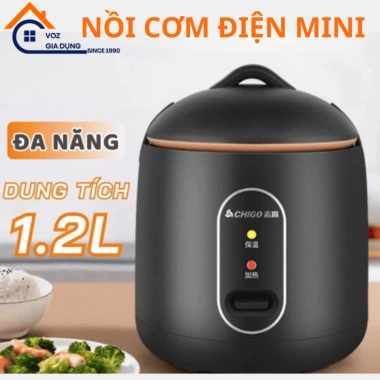 Nồi Cơm Điện Chigo Đa Năng - Nấu Cơm, Hầm, Cháo, Hấp, Xào, Luộc chỉ 222k