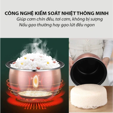 Nồi Cơm Điện CUCKOO 1-1,8L 700W Nắp Gài, Lớp Men Chống Dính - Giá 319.000 VNĐ 3