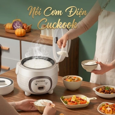 Nồi Cơm Điện CUCKOO 1-1,8L 700W Nắp Gài, Lớp Men Chống Dính - Giá 319.000 VNĐ 10