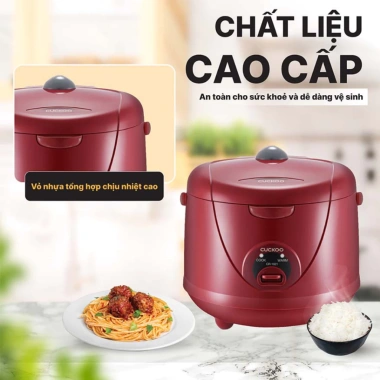 Nồi cơm điện Cuckoo 1.8L CR-1.021 chính hãng - Áp suất nhanh, tiết kiệm điện, giảm giá 20% 5 Nồi cơm điện Cuckoo 1.8L CR-1.021 chính hãng - Áp suất nhanh, tiết kiệm điện, giảm giá 20% 5