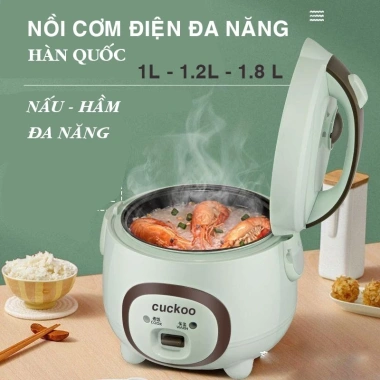 Nồi Cơm Điện CUCKOO 1L-1,8L 700W Nắp Gài Hình Lợn, Tráng Men Siêu Chống Dính - Giá Ưu Đãi 319.000₫