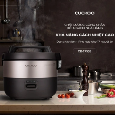 Nồi cơm điện Cuckoo 3.06L CR-1.755/KBBKCRVN - Hàng chính hãng, giảm giá 1.950.000