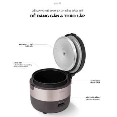 Nồi cơm điện Cuckoo 3.06L CR-1.755/KBBKCRVN - Hàng chính hãng, giảm giá 1.950.000