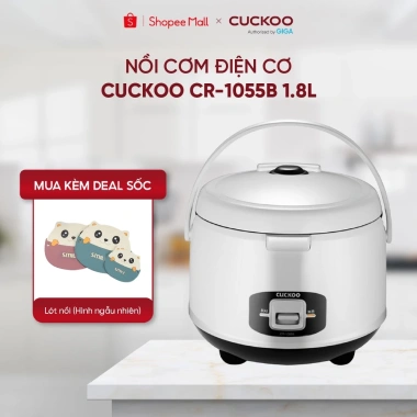 Nồi Cơm Điện Cuckoo CR-1.055B 1.8L - Hợp Kim Nhôm Chống Dính, 2 Mâm Nhiệt 650W, Dễ Vệ Sinh, Giá Ưu Đãi 1.399.000 VND 3 Nồi Cơm Điện Cuckoo CR-1.055B 1.8L - Hợp Kim Nhôm Chống Dính, 2 Mâm Nhiệt 650W, Dễ Vệ Sinh, Giá Ưu Đãi 1.399.000 VND 3