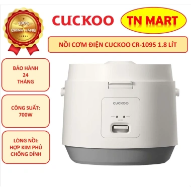 Nồi cơm điện Cuckoo CR-1.095 1.8L 700W chính hãng - bảo hành 24 tháng, 1.11 triệu