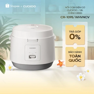 Nồi cơm điện Cuckoo CR-1.095 1.8L chính hãng - Công nghệ thông minh, giá 990.000₫
