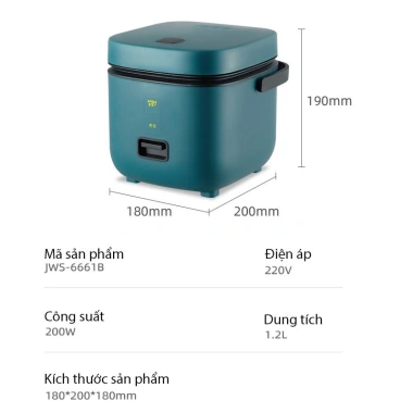 Nồi Cơm Điện Đa Năng JIASHI 2.5L - Nấu Cháo, Hầm Xương, Luộc, Hấp, Giá 219.000đ