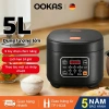Nồi cơm điện đa năng OOKAS 6L 220V, chảo chống dính - Tiết kiệm thời gian, nấu nhanh, dung tích lớn