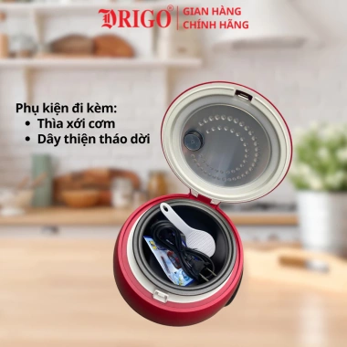 Nồi cơm điện Drigo D2 0.8L chính hãng - Mini 1 người, phù hợp học sinh sinh viên, bảo hành 12 tháng, giá 440.000₫ 7 Nồi cơm điện Drigo D2 0.8L chính hãng - Mini 1 người, phù hợp học sinh sinh viên, bảo hành 12 tháng, giá 440.000₫ 7