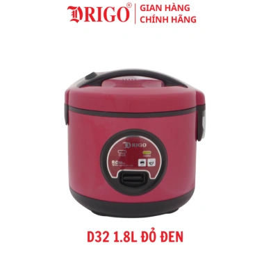 Nồi cơm điện DRIGO D32 1.8L - Lòng nồi dày dặn, Bảo hành 12 tháng, Giá chỉ 699.000₫