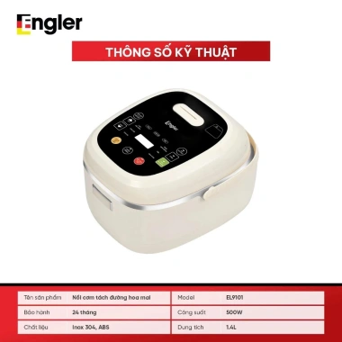 Nồi cơm điện Eastar 128A 3L 1.200W dung tích 3L cho 5-7 người lớp chống dính 3 lớp giá 959.000 VND